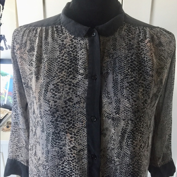 Aritzia’s Wilfred Giulia Silk Python Print Blouse - Picture 4 of 5
